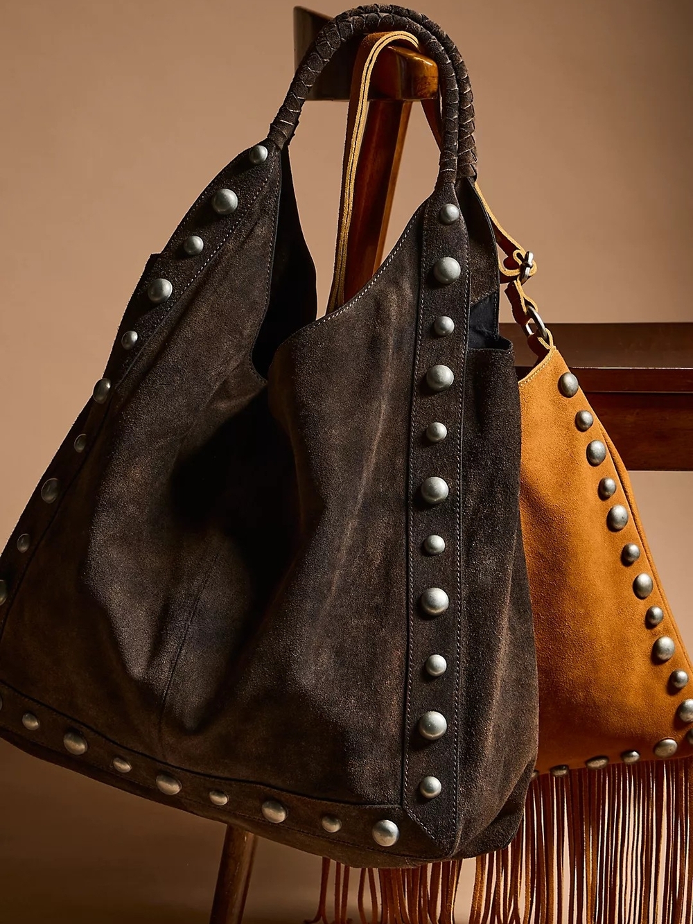 Free People See You Soon Studded Tote - Bitter Bark - Brown - Picture 6 of 12